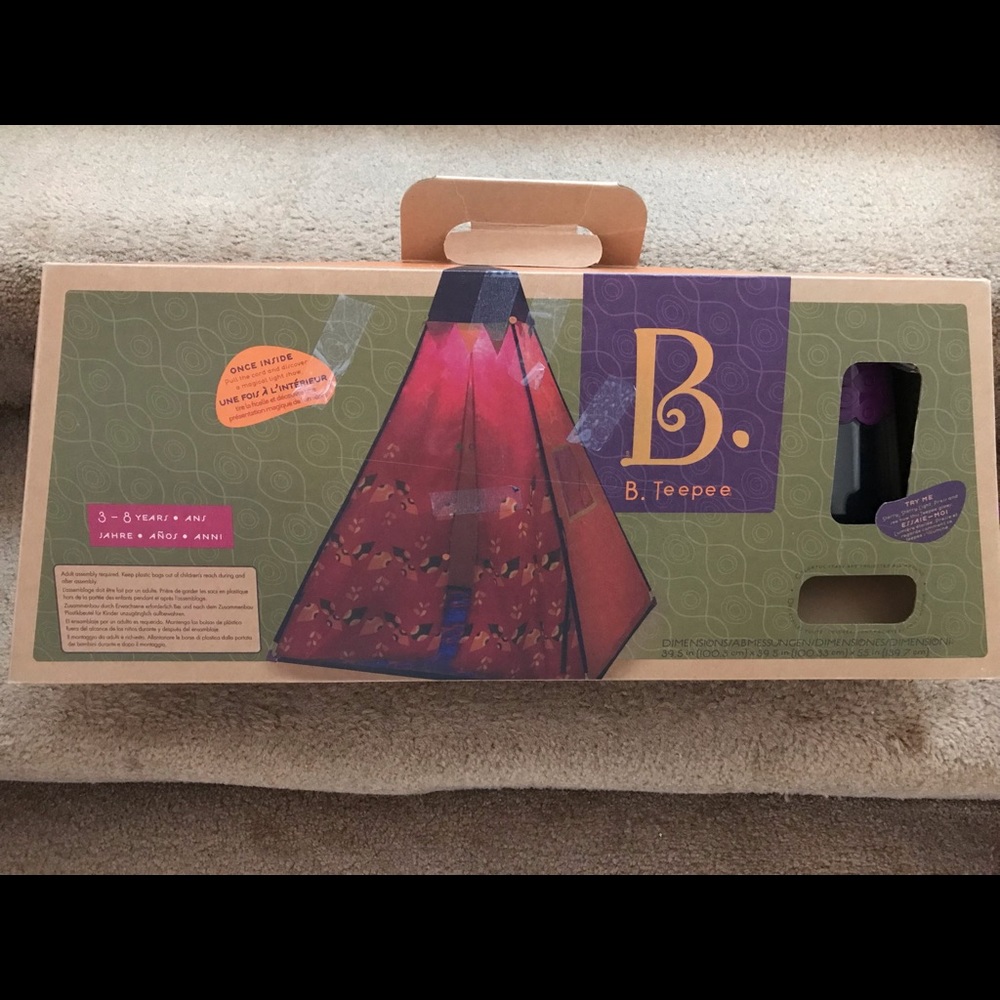 Brand New Kids B. Teepee tent with night light